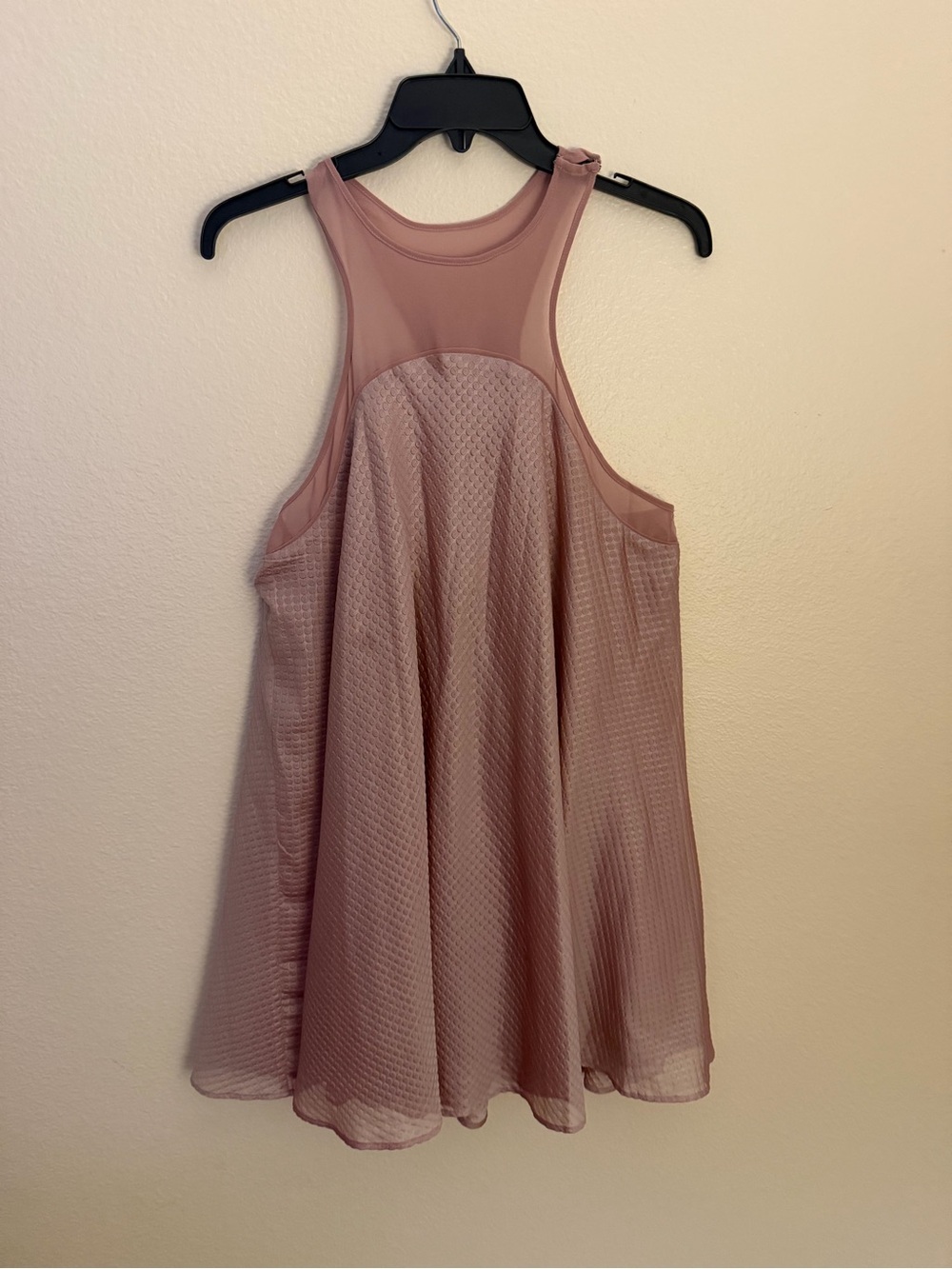 Sleeveless Mesh Dress - Dusty Mauve